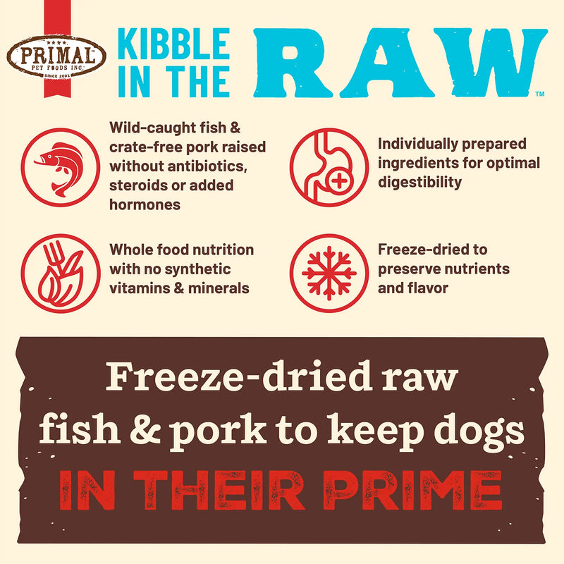 Kibble in the Raw <br> Fish & Pork Recipe